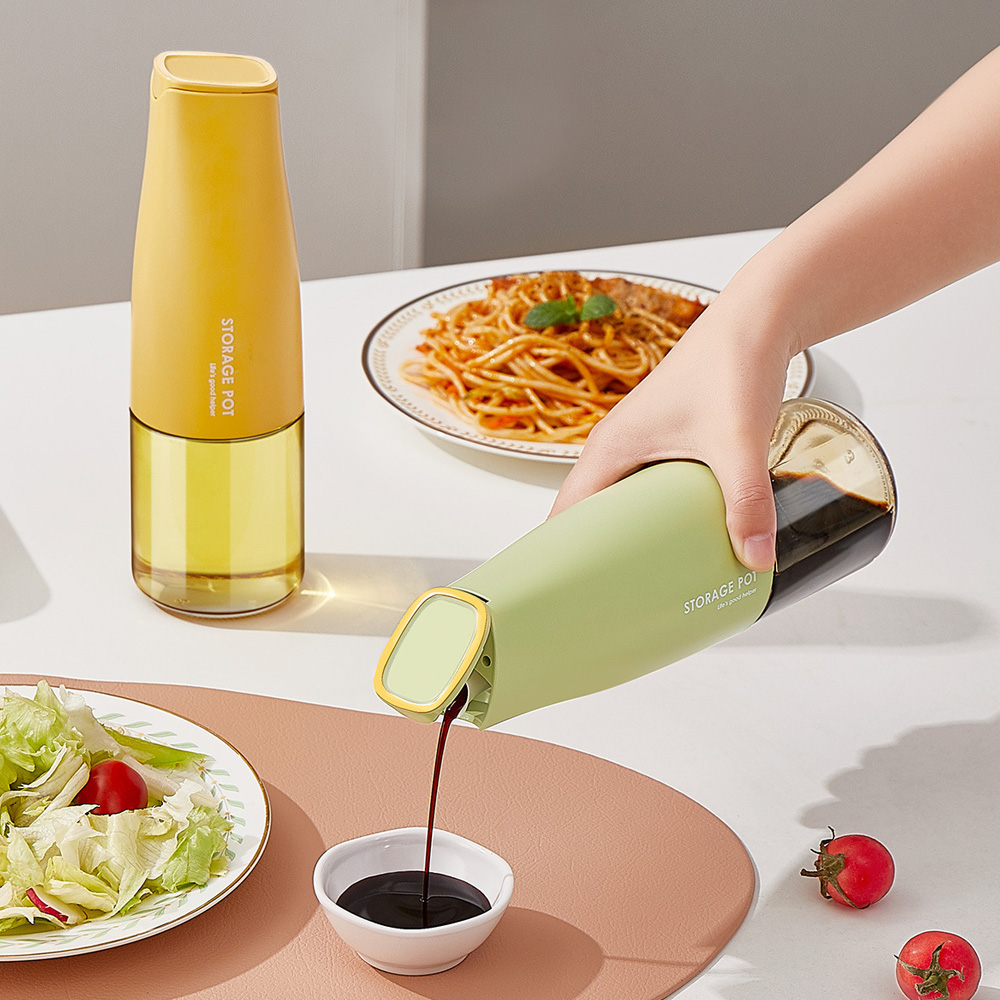자동개폐 오일병 기름 소스 참기름병 간장병 500ml - 상세 이미지 3