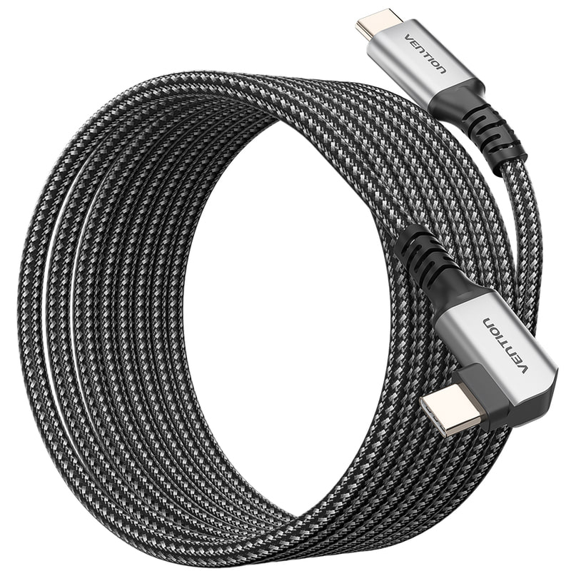 벤션 USB3.2 Gen1 ㄱ자 90도 C to C타입 VR 링크 케이블 5m TAZHJ