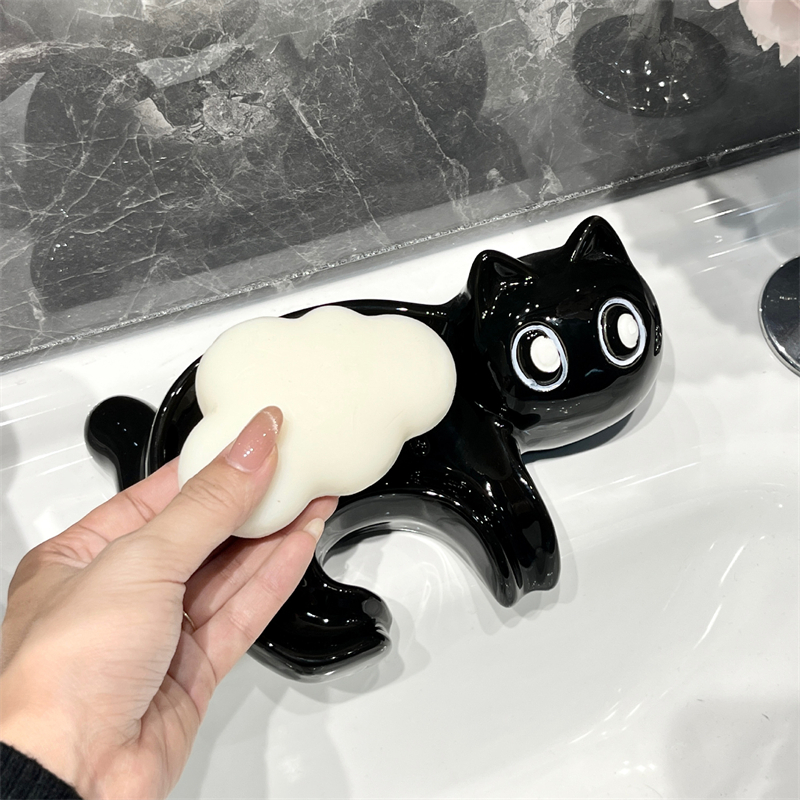검은 고양이 네로 비누받침대 물빠짐비누거치대 - 상세 이미지 3