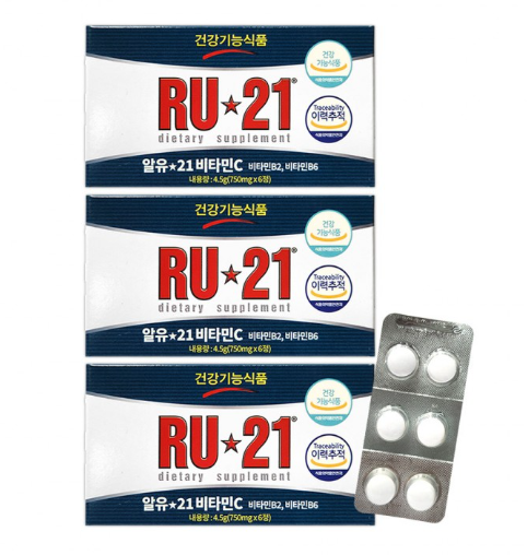 숙취해소제 알약 Ru-21 히말라야 3개 세트