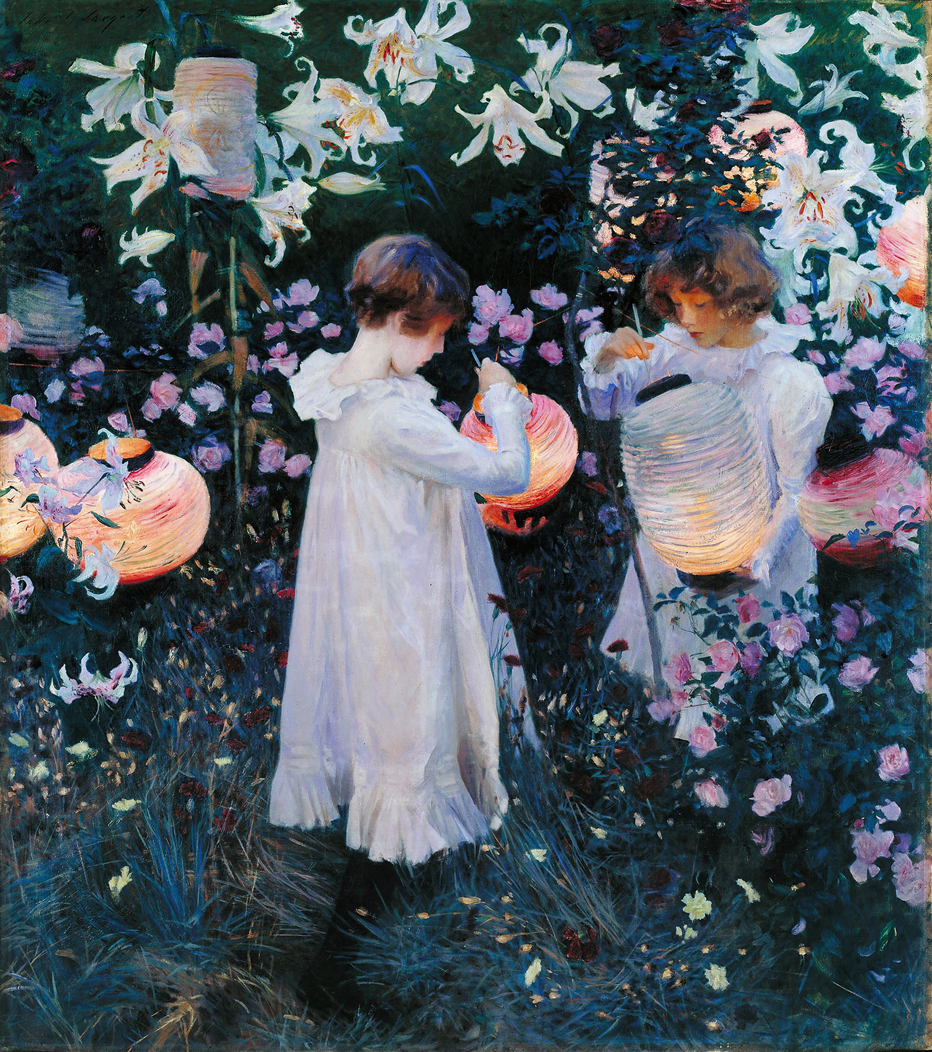 존 싱어 사전트 - Carnation, Lily, Lily, Rose - 캔버스액자 감성선물 - 상품 이미지