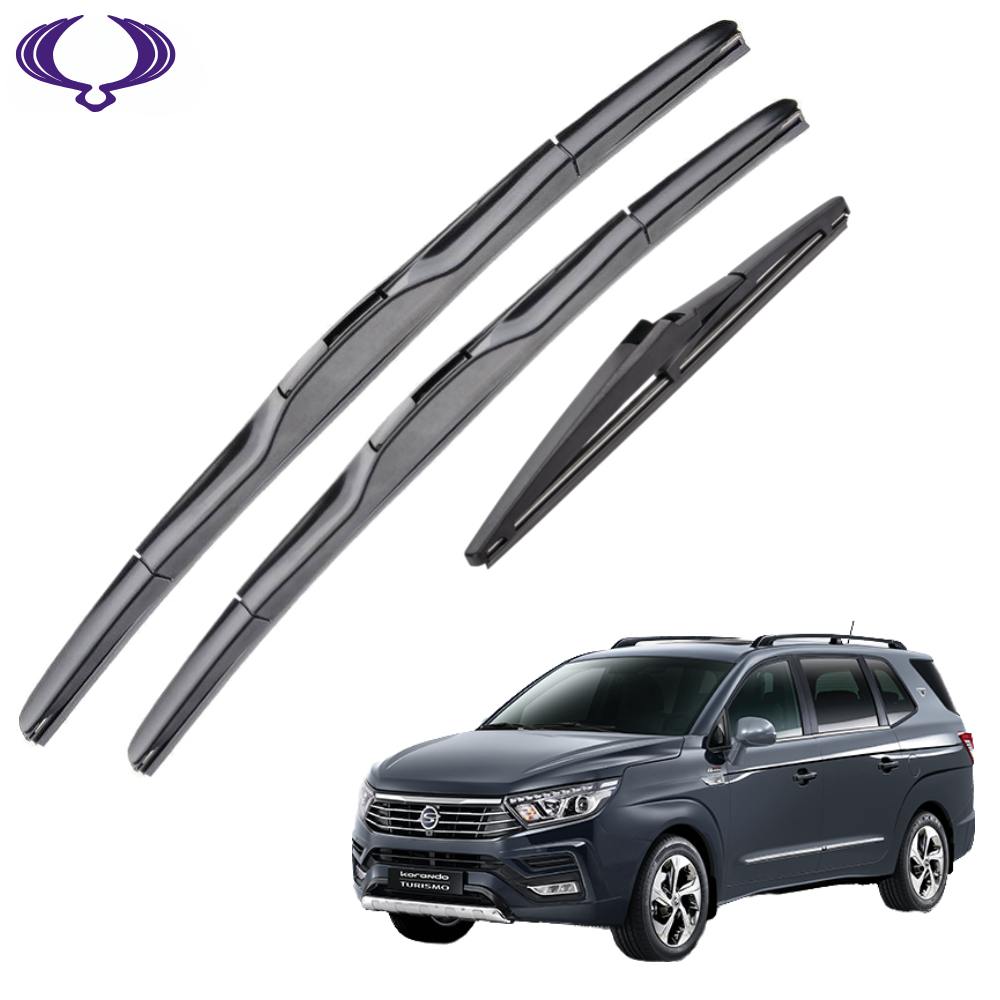1+1+1 쌍용 코란도 전차종 전면 후면 후방 리어 와이퍼 블레이드 윈도우브러쉬 600+450mm - 상세 이미지 2
