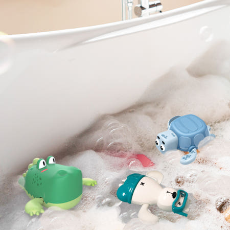 조이소이 아기 물놀이 욕조 태엽 목욕놀이 장난감 동물친구들