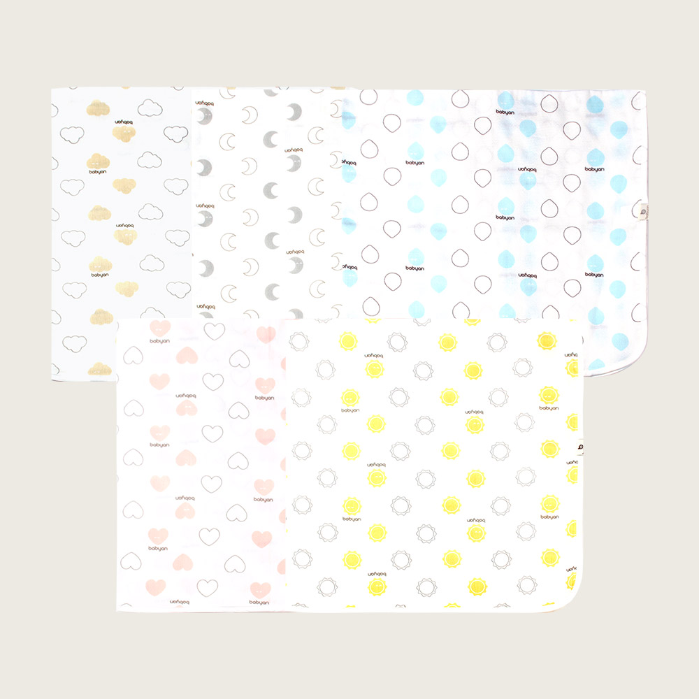 베이비앙 국내산 무형광 신생아 아기 플레이베이비 엠보 속싸개