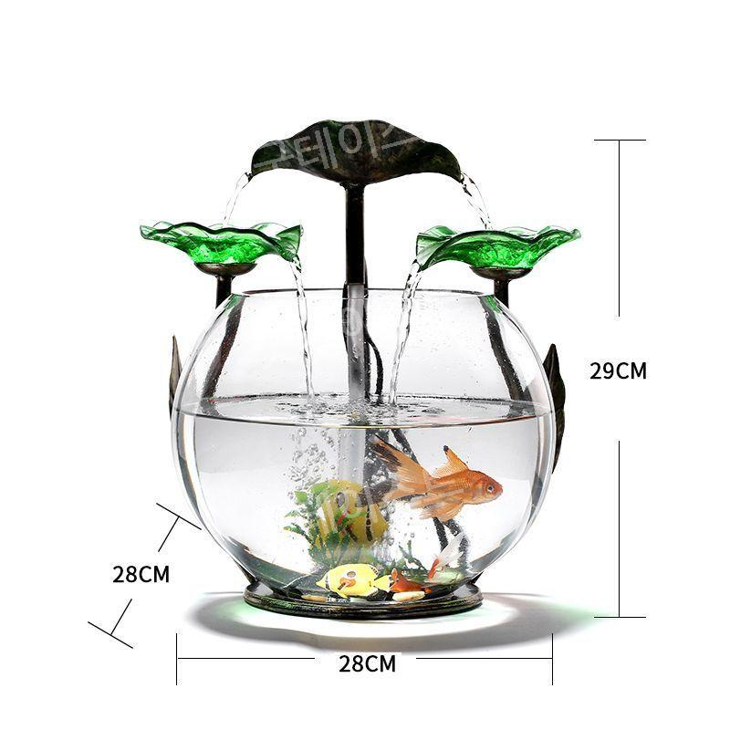 어항 실내 분수 분수어항 인테리어 분수대 물 흐르는 인테리어분수