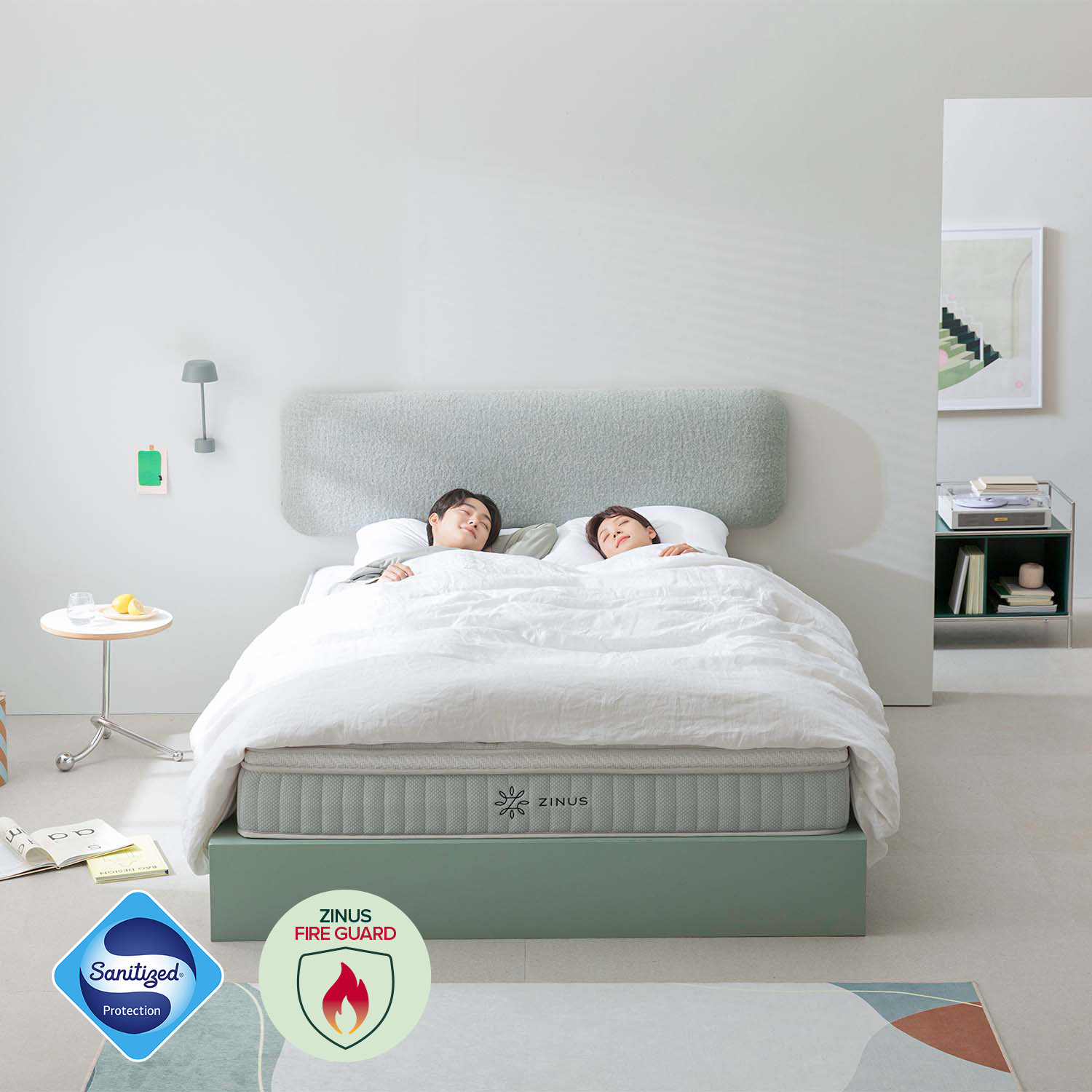 지누스 그린티 럭스S 스프링 매트리스 (25cm/퀸)