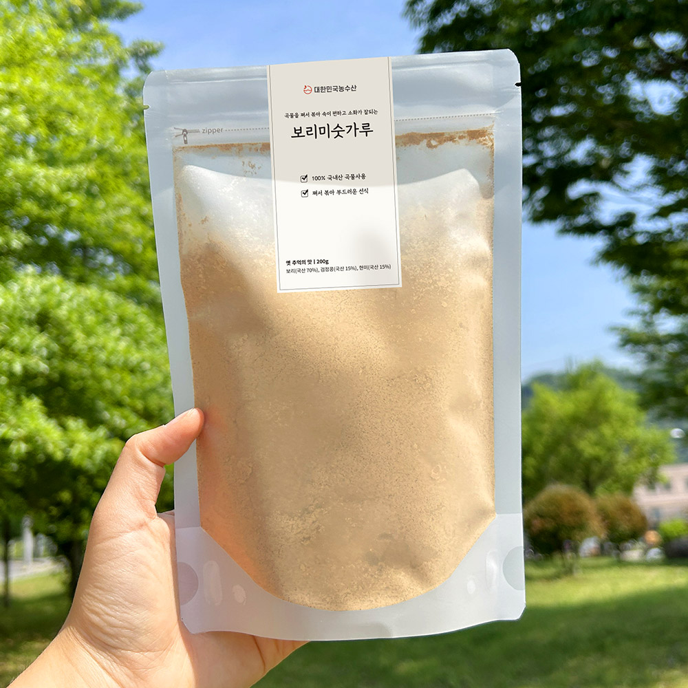 보리 미숫가루 선식 아침 식사대용 간편식