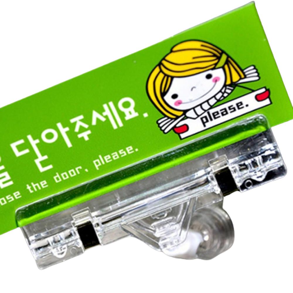 자석 부착식 POP 집게 스탠드 투명 아크릴 79x60mm