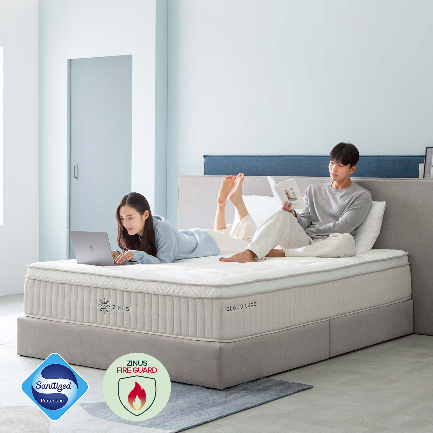 지누스 클라우드 럭스S 스프링 매트리스 (35cm/킹)