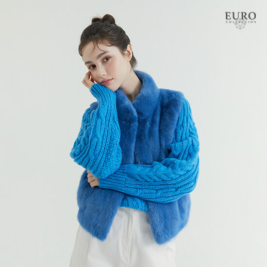 24FW 유로컬렉션 마랑라인 마카롱 밍크 베스트 : 현대홈쇼핑