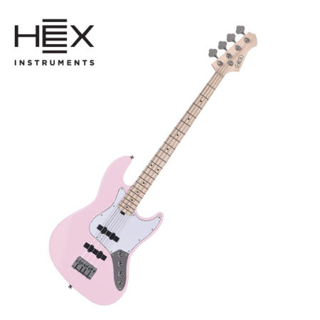 HEX BOLD BASS Series B100M S Pastel Pink 헥스 베이스기타