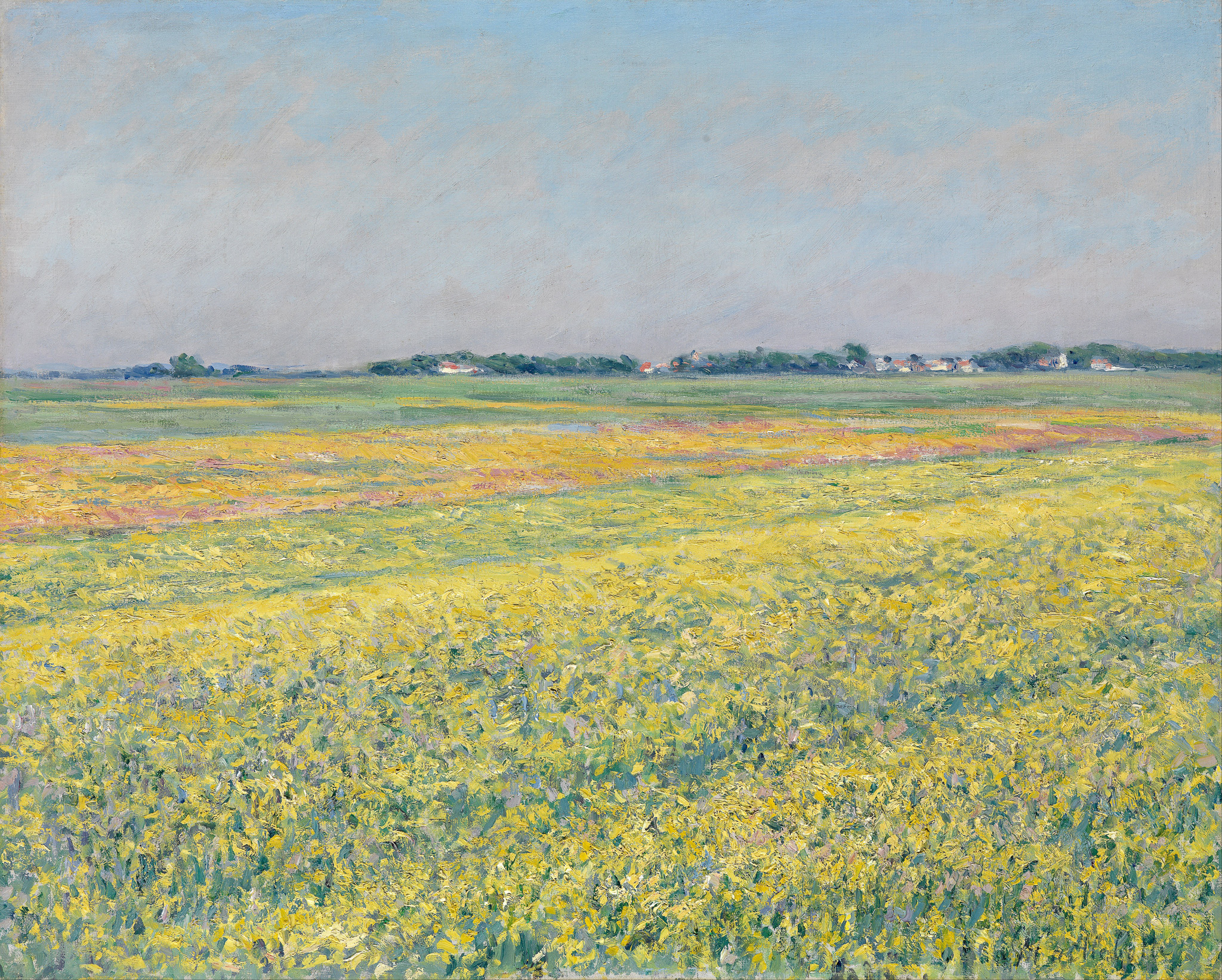 The plain of Gennevilliers, yellow fields 아트포스터 감성선물 칼리보트 - 메인 이미지