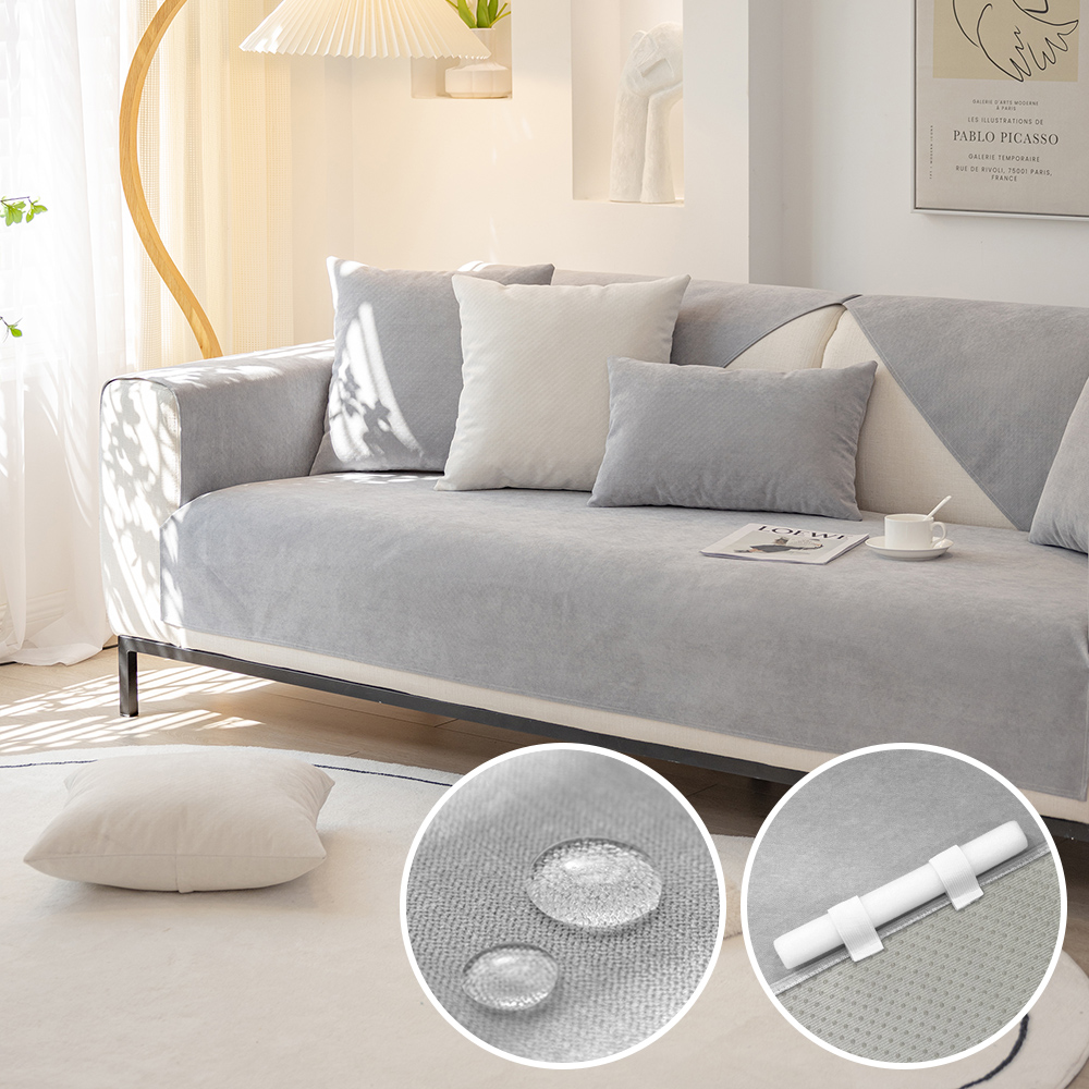 워터프루프 와이드 방수 넓은 소파패드 소파커버 쇼파매트 고정형 90x90cm