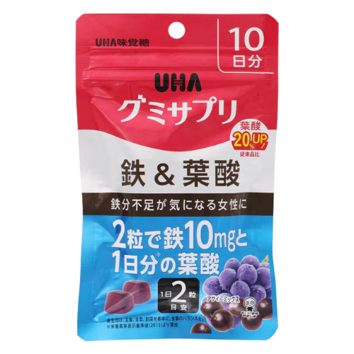 UHA 미각당 구미사프리 철&엽산 젤리 10일분 - 상품 이미지