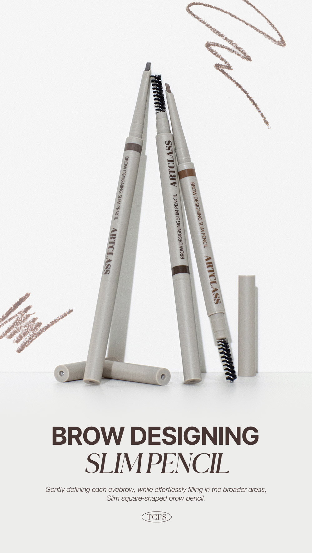crayon sourcils fin too cool for school coréen k-beauty