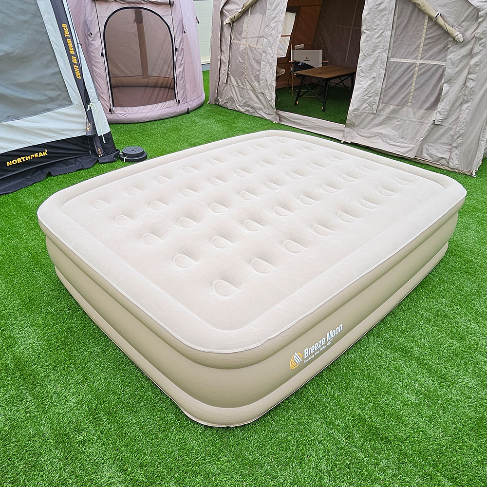 브리즈문 에어매트 자충매트 더블 에어 매트리스 침대 베드 텐트 커버 휴대용 46cm 일반 - 상세 이미지 5