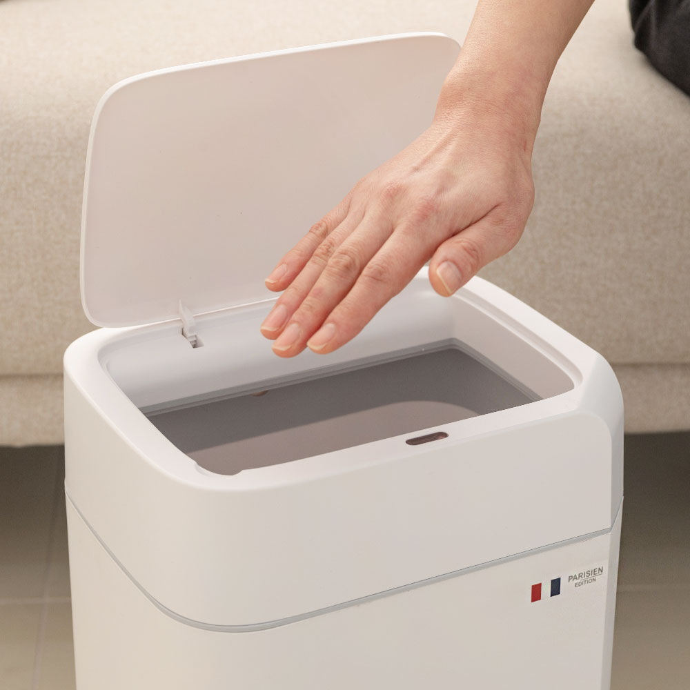 파리지앵 자동센서휴지통 모션 센서 스마트쓰레기통 화장실 휴지통 10L 제품 이미지