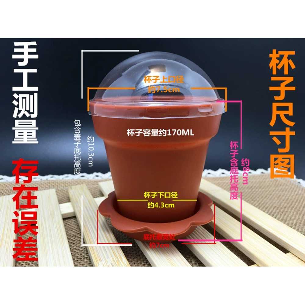 컵케이크 화분 DIY 일회용 머핀몰드 노오븐 베이킹 브라운커버+자립삽 100세트 - 상세 이미지 5