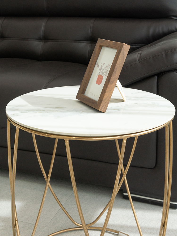 골드라인 세라믹 원형 티테이블 카페 쇼파 사이드 침대 거실