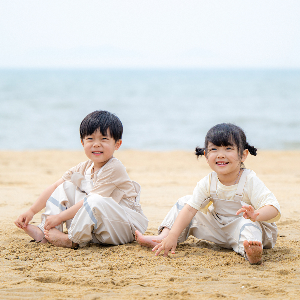 아가드 오버롤 방수 팬츠 유아 갯벌체험옷 해루질 아기 미술가운 어린이 가슴장화 - 상세 이미지 2
