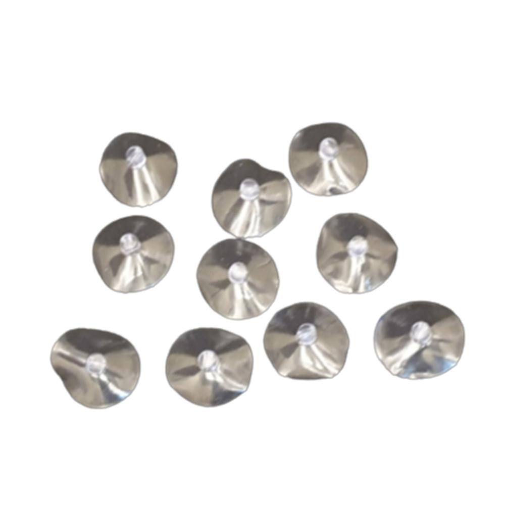 흡착고무 40mm 중형 빨판 투명 압착큐방 10p 세트