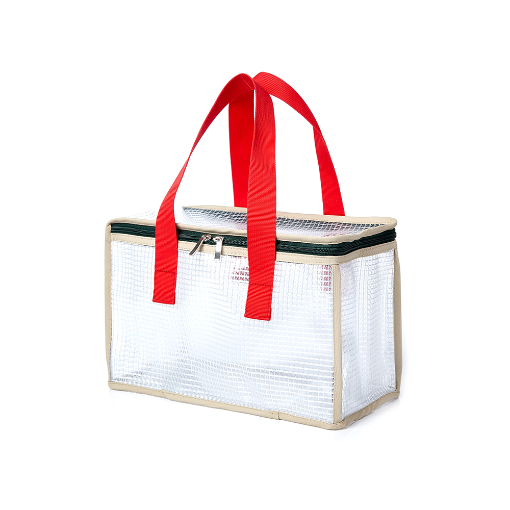 럭키플래닛 데일리 앤 트래블 스파백 아이보리/레드 가벼운 여행용 가방 - 상품 이미지