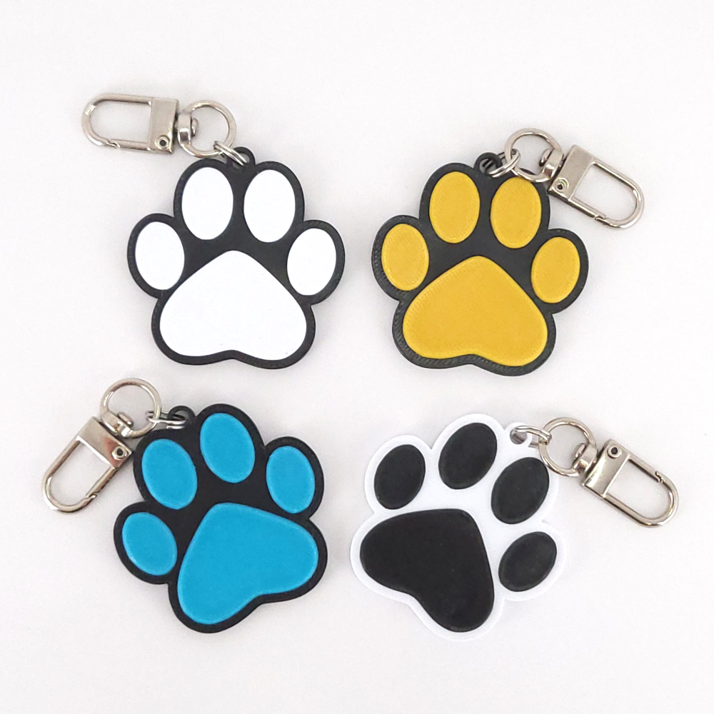 강아지 고양이 발바닥 이름표 네임택 인식표 개 반려견 반려묘 반려동물 키링 선물 - 상세 이미지 3