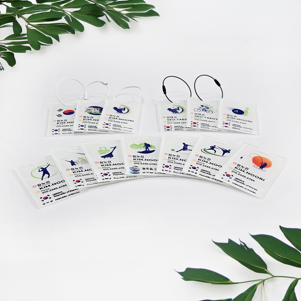 골프네임택  캐리어골프가방 캐디백 이름표 키링 커스텀굿즈 - 상세 이미지 2