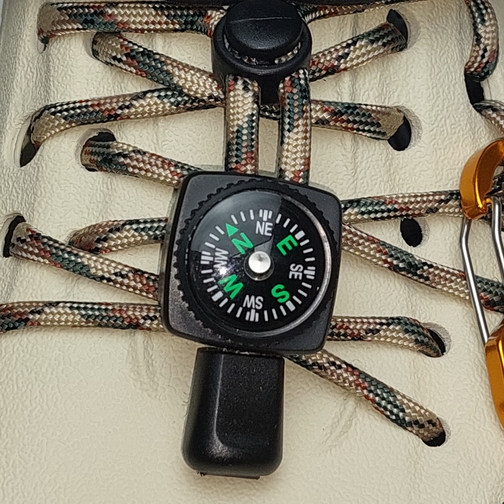 크록스 커스텀 아웃도어 파라코드 시계줄 나침반
