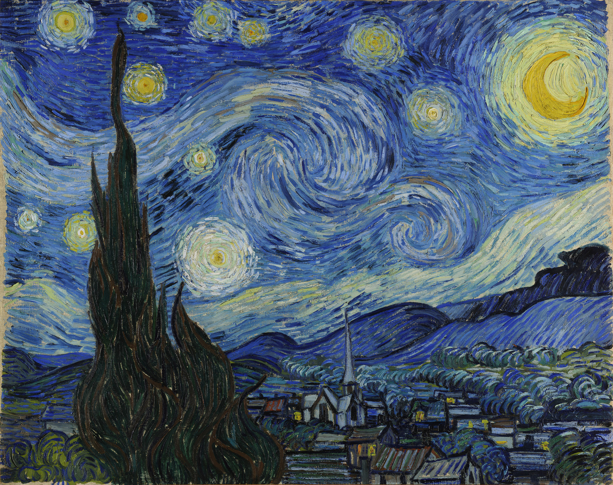 The Starry Night 아트포스터 감성선물 고흐 - 상품 이미지