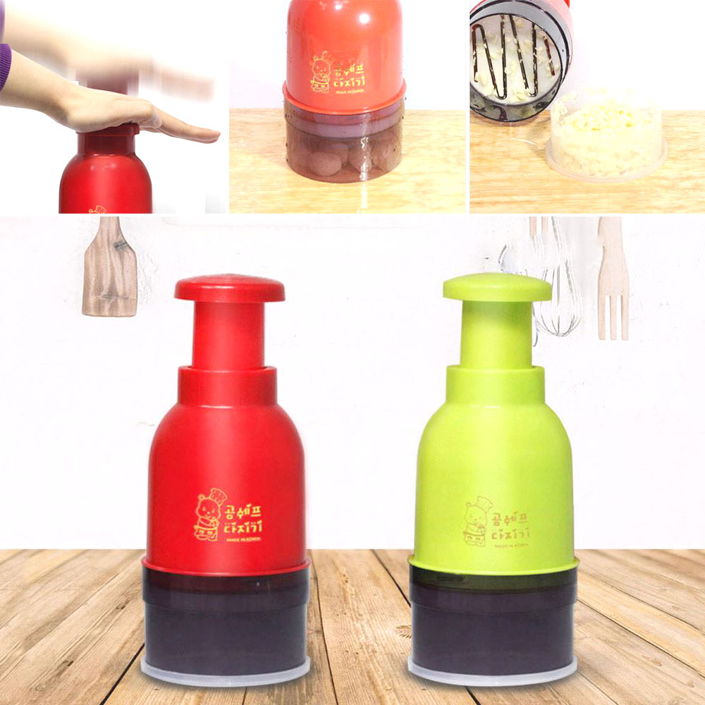 다용도 야채 다지기 36도회전 주방 이유식 요리 압축봉