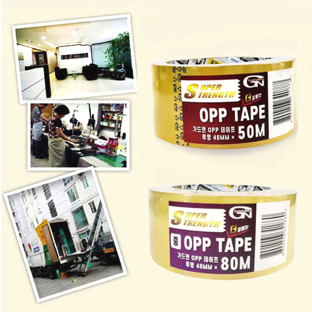 다목적 투명 박스테이프 50개입 다용도 강력 접착 포장 테잎