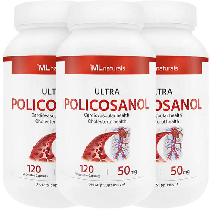 3병 마이라이프 내추럴스 울트라 폴리코사놀 50mg 120 베지캡슐 12개월분 - 메인 이미지