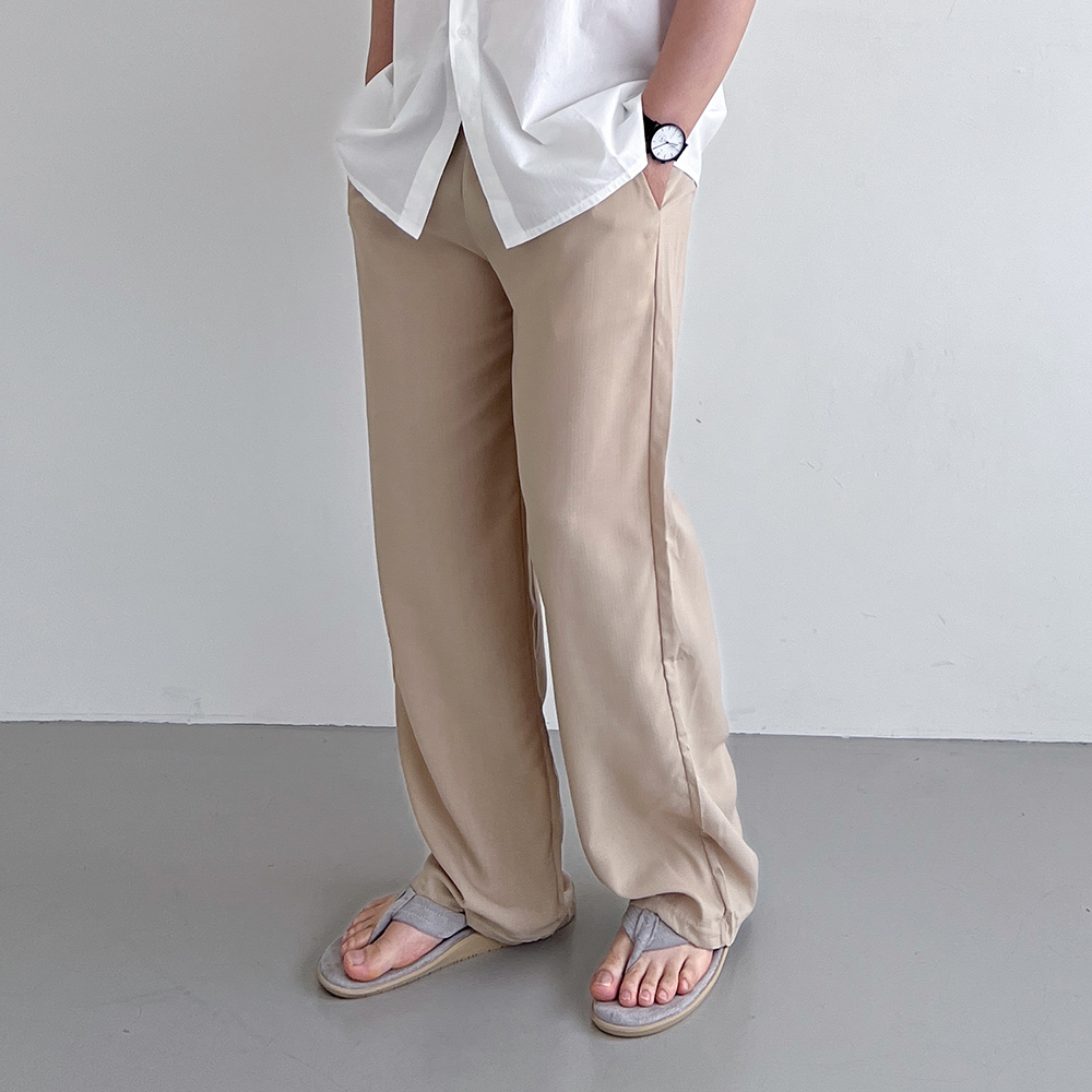 남자린넨바지 남자린넨와이드팬츠 여름슬랙스 - 상품 이미지