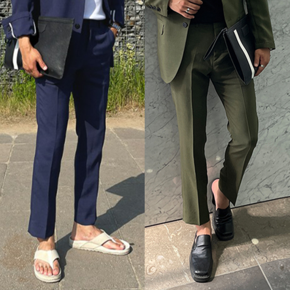 남자 턴밀 여름 린넨 출근 슬랙스 정장바지 9컬러