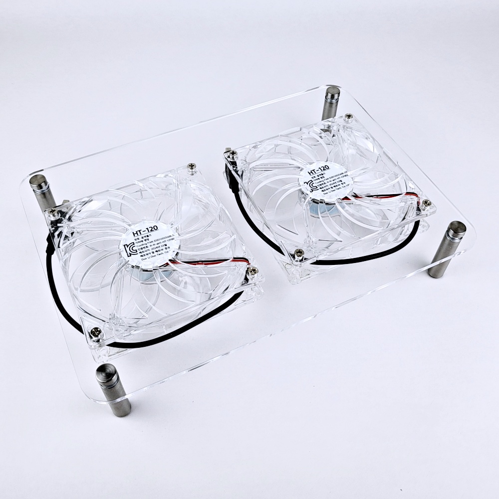 120mm 미니PC 공유기 셋톱박스 USB 저소음 쿨러 쿨링팬 (듀얼 베이직) 이미지 7