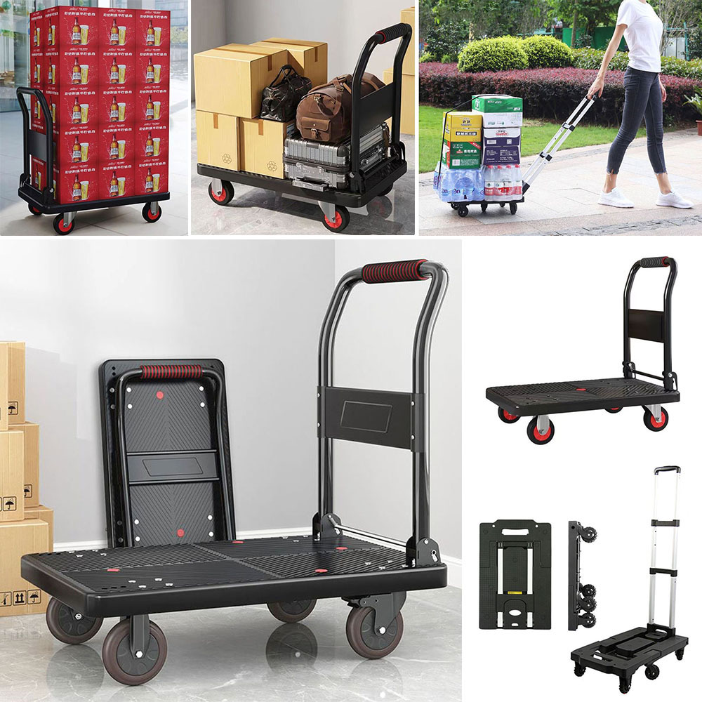 접이식 저소음 핸드카트 특대형 수하물 화물 운반 구루마