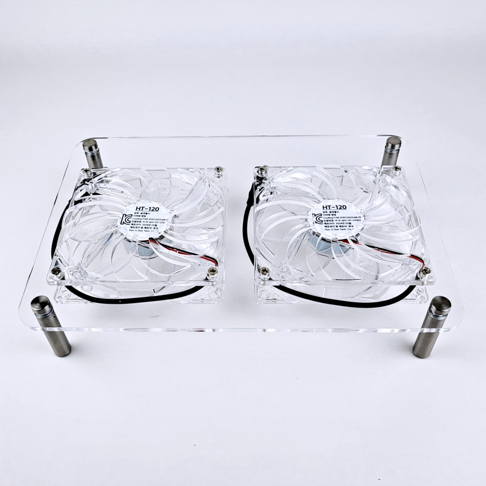 120mm 미니PC 공유기 셋톱박스 USB 저소음 쿨러 쿨링팬 (듀얼 베이직) 이미지 6