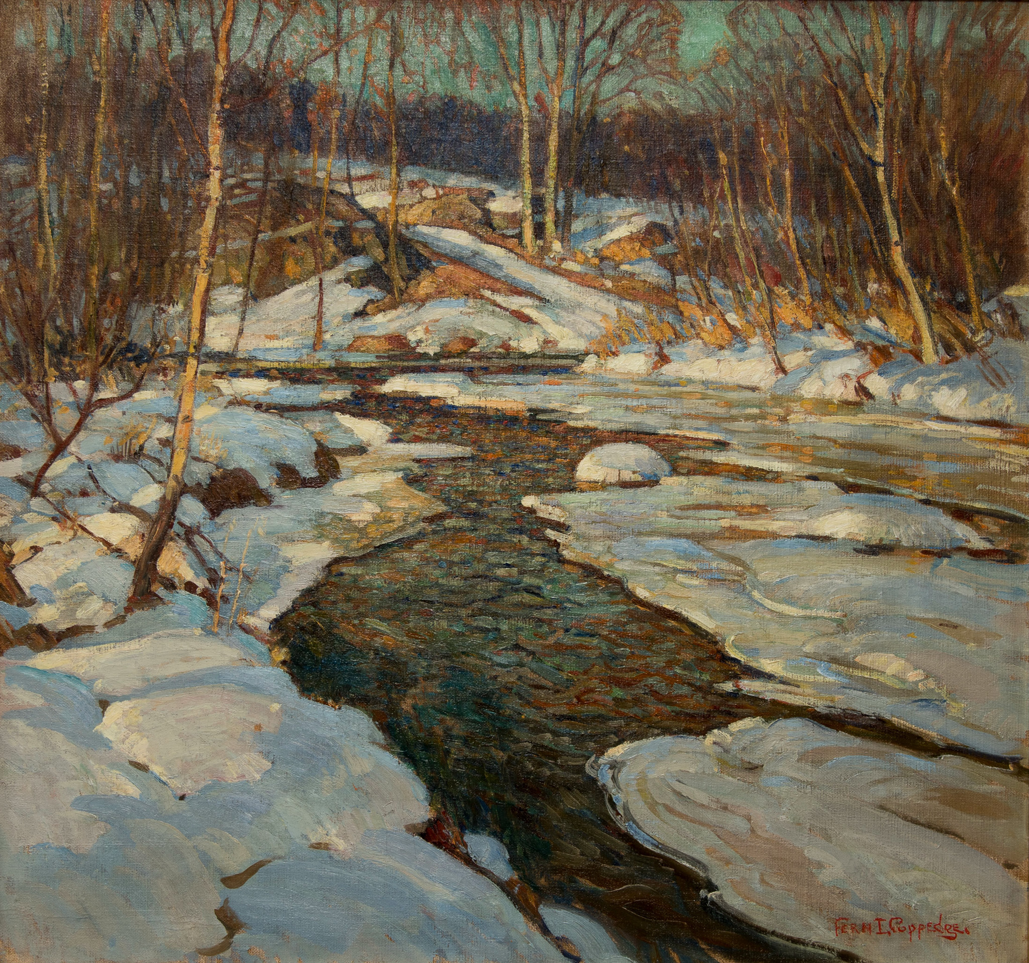 펀 코페지 - The Delaware in Winter - 캔버스액자 감성선물 - 상세 이미지 3