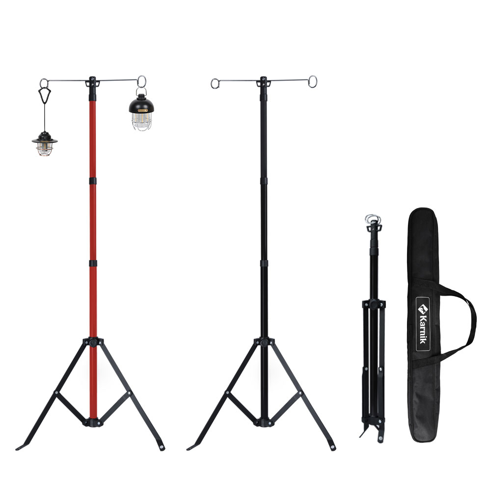 카르닉 랜턴스탠드 4단 투웨이 접이식 캠핑 랜턴걸이 조명 삼각대 거치대