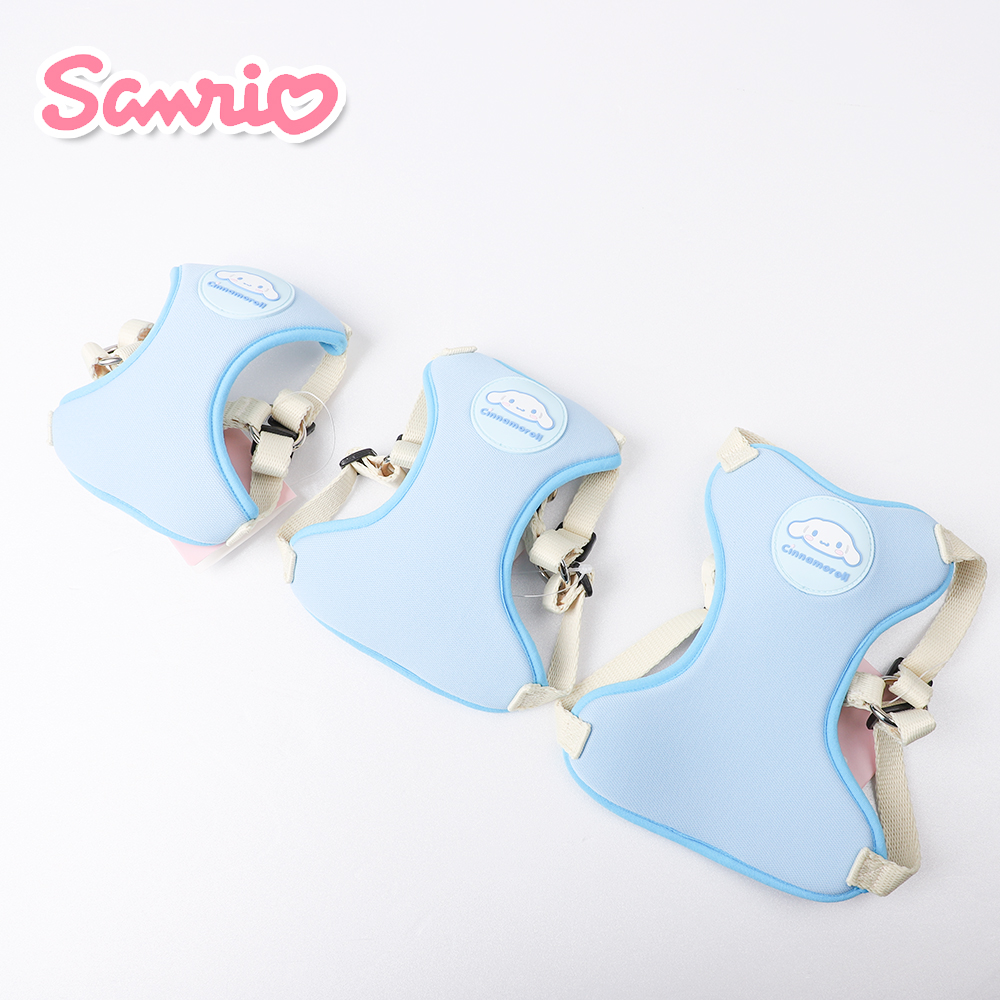 귀여운 강아지 하네스+리드줄 산책 세트 소형견 편안한 반려견 몸통 가슴줄 산리오 시나모롤