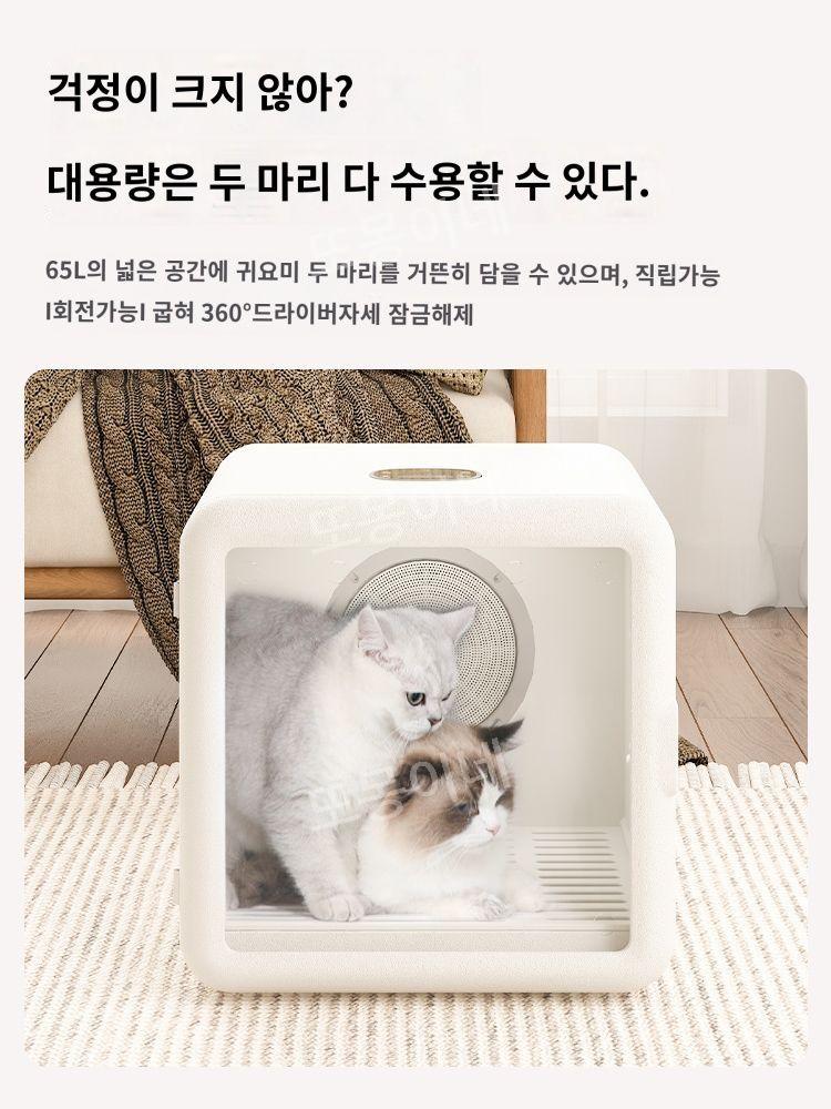 펫 드라이룸 강아지 고양이 애완동물 관리 드라이기 애견 건조 미용 펫 용품 목욕 관리 강아지 고양이 케어