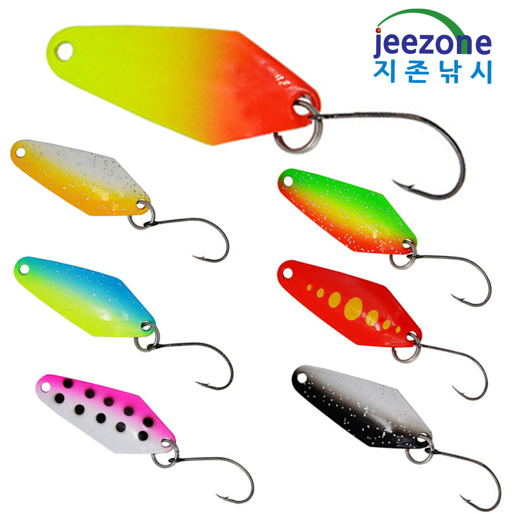 3.2cm 2.3g 7종 소형스푼 세트 송어스푼 꺽지스푼 쏘가리루어 - 메인 이미지
