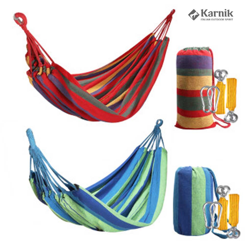 카르닉 해먹 캠핑 그네 레인보우 대형 풀세트