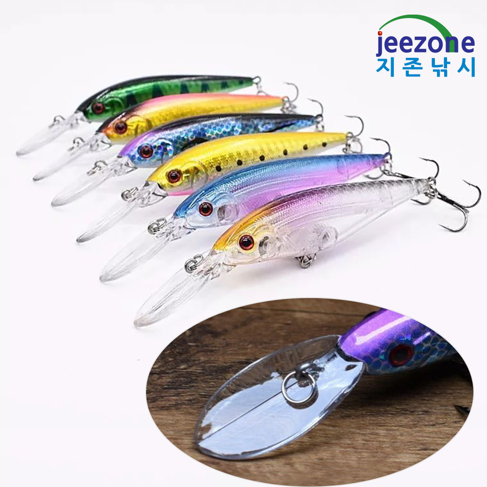 110mm 10g 롱립 배스미노우 쏘가리 루어 플로팅미노우 서스펜드 미노우 - 상품 이미지