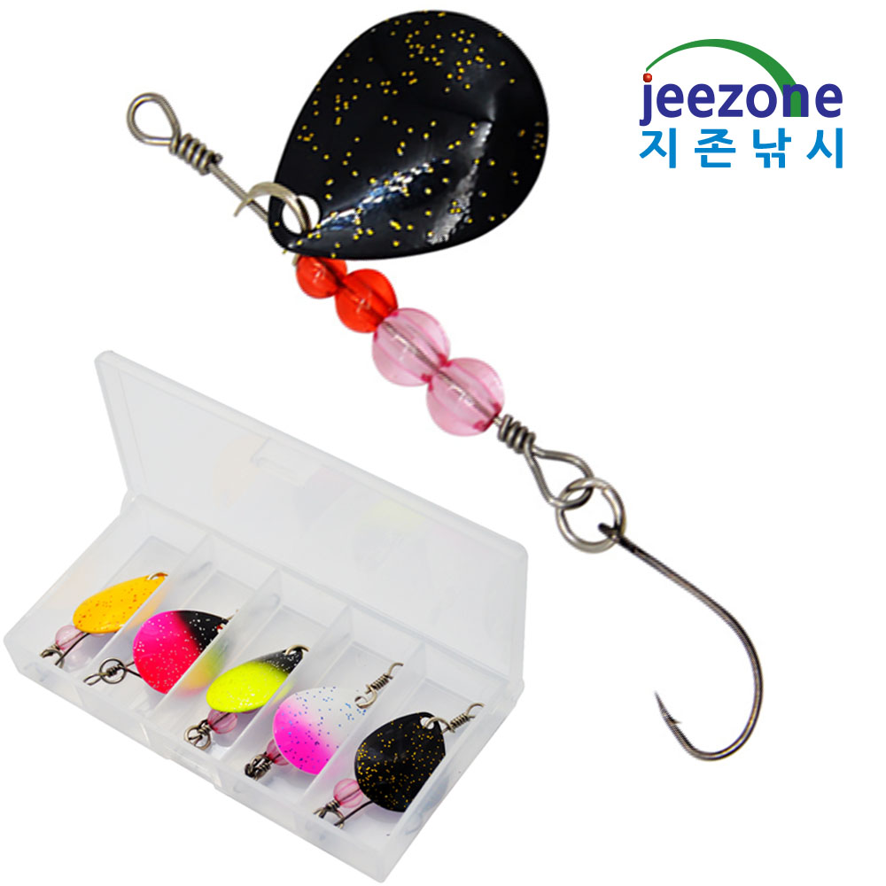 5종세트 꺽지스피너 소형 스피너 베이트 지그스피너 배스루어