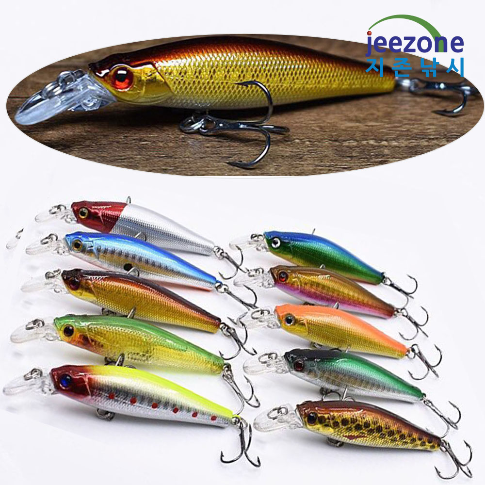 90mm 8.5g 배스미노우 싱킹 쏘가리미노우 배스루어 베스 - 상품 이미지