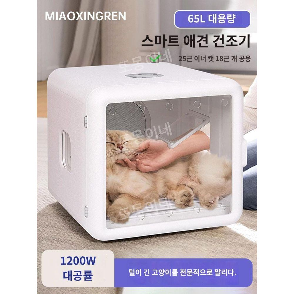 펫 드라이룸 강아지 고양이 애완동물 관리 드라이기 애견 건조 미용 펫 용품 목욕 관리 강아지 고양이 케어