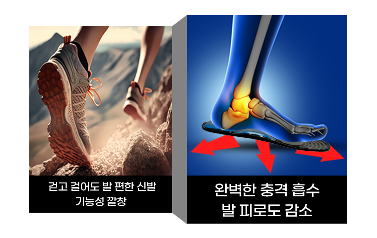 깔창 아치 신발 키높이 운동화 기능성 구두 오다리 쿠션 족저근막 평발 지압 무지외반증 힐 - 상세 이미지 4