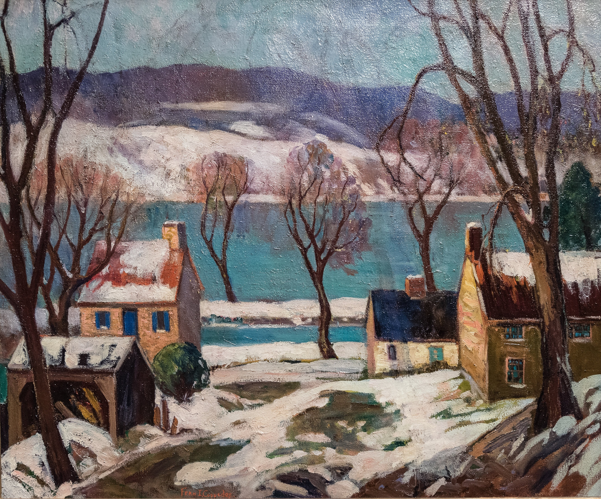 펀 코페지 - The Delaware in Winter - 캔버스액자 감성선물 이미지 6